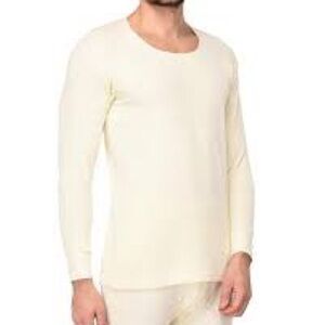 Monte Carlo Woolmark Pure New Wool Thermal Cream Loungewear Set XL/L